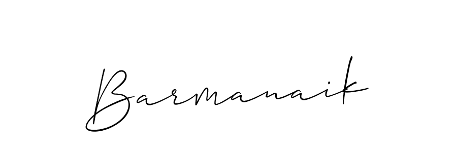 Use a signature maker to create a handwritten signature online. With this signature software, you can design (Allison_Script) your own signature for name Barmanaik. Barmanaik signature style 2 images and pictures png