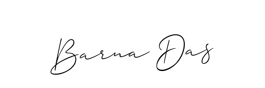 Allison_Script is a professional signature style that is perfect for those who want to add a touch of class to their signature. It is also a great choice for those who want to make their signature more unique. Get Barna Das name to fancy signature for free. Barna Das signature style 2 images and pictures png