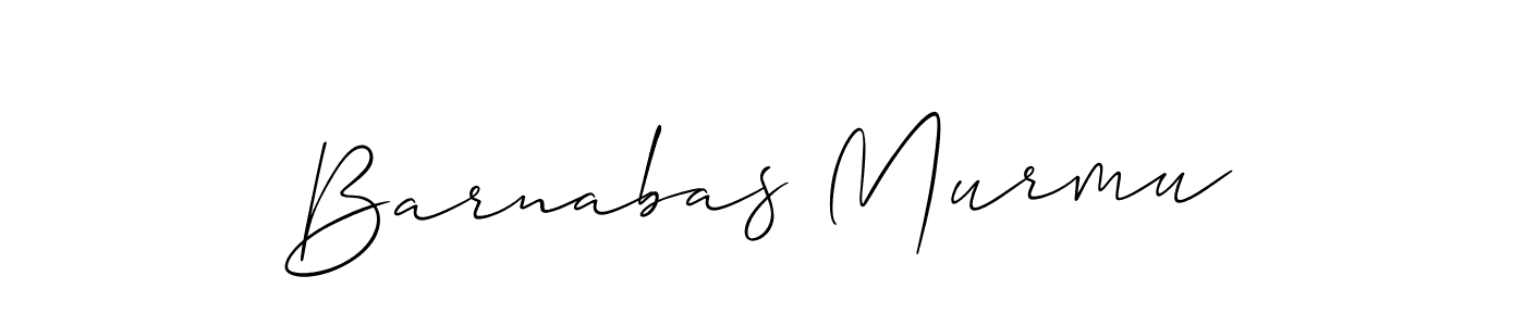 Make a beautiful signature design for name Barnabas Murmu. With this signature (Allison_Script) style, you can create a handwritten signature for free. Barnabas Murmu signature style 2 images and pictures png