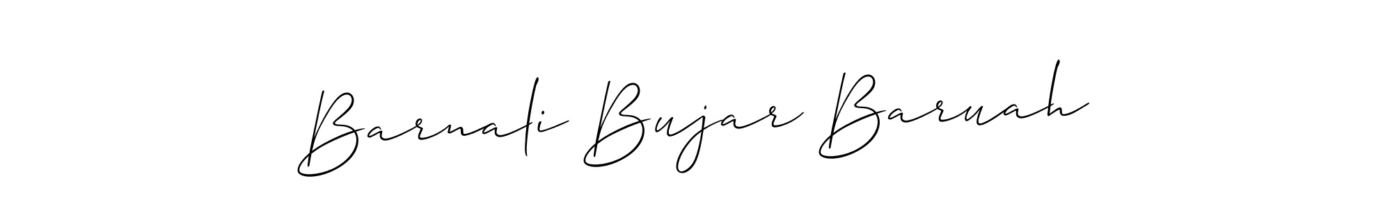 Make a short Barnali Bujar Baruah signature style. Manage your documents anywhere anytime using Allison_Script. Create and add eSignatures, submit forms, share and send files easily. Barnali Bujar Baruah signature style 2 images and pictures png