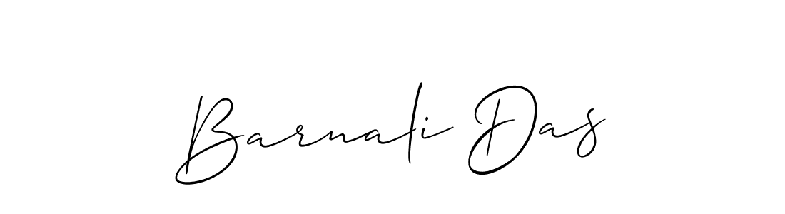 Design your own signature with our free online signature maker. With this signature software, you can create a handwritten (Allison_Script) signature for name Barnali Das. Barnali Das signature style 2 images and pictures png