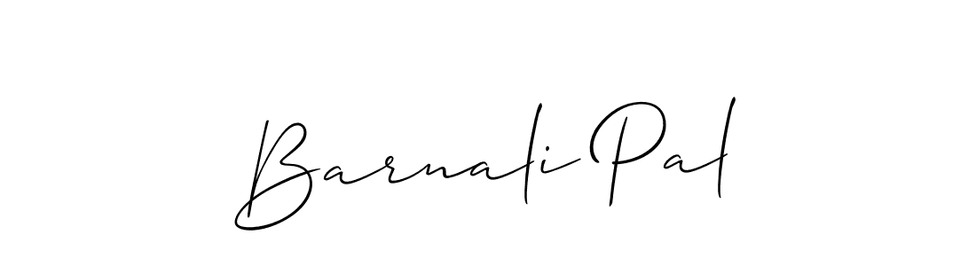 Barnali Pal stylish signature style. Best Handwritten Sign (Allison_Script) for my name. Handwritten Signature Collection Ideas for my name Barnali Pal. Barnali Pal signature style 2 images and pictures png