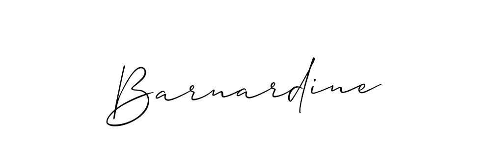 Design your own signature with our free online signature maker. With this signature software, you can create a handwritten (Allison_Script) signature for name Barnardine. Barnardine signature style 2 images and pictures png