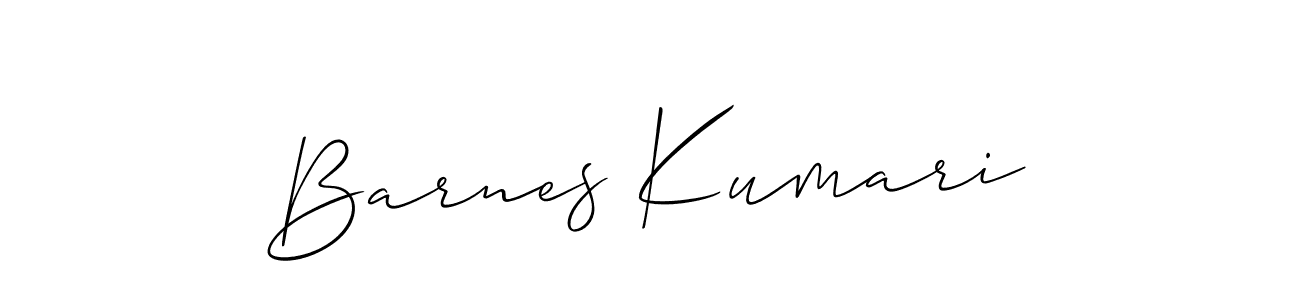 Make a beautiful signature design for name Barnes Kumari. Use this online signature maker to create a handwritten signature for free. Barnes Kumari signature style 2 images and pictures png