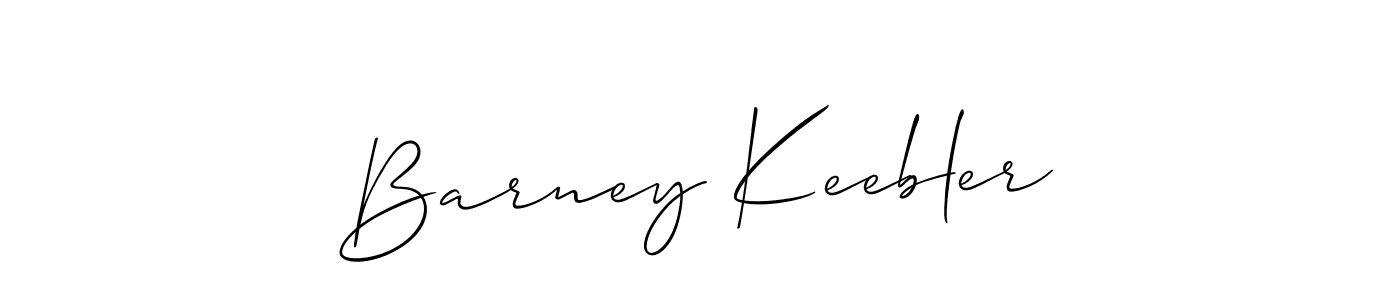 Design your own signature with our free online signature maker. With this signature software, you can create a handwritten (Allison_Script) signature for name Barney Keebler. Barney Keebler signature style 2 images and pictures png