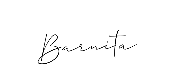 You should practise on your own different ways (Allison_Script) to write your name (Barnita) in signature. don't let someone else do it for you. Barnita signature style 2 images and pictures png