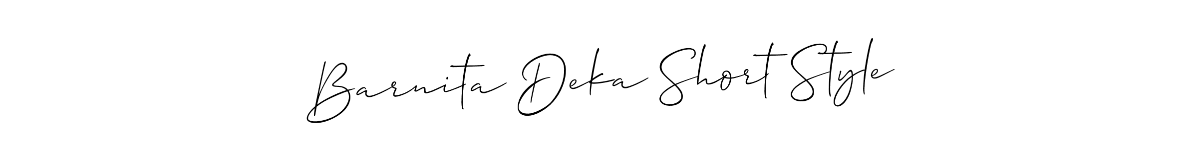 if you are searching for the best signature style for your name Barnita Deka Short Style. so please give up your signature search. here we have designed multiple signature styles  using Allison_Script. Barnita Deka Short Style signature style 2 images and pictures png