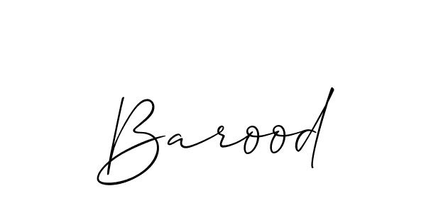 How to make Barood name signature. Use Allison_Script style for creating short signs online. This is the latest handwritten sign. Barood signature style 2 images and pictures png