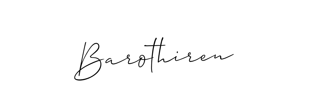 How to Draw Barothiren signature style? Allison_Script is a latest design signature styles for name Barothiren. Barothiren signature style 2 images and pictures png