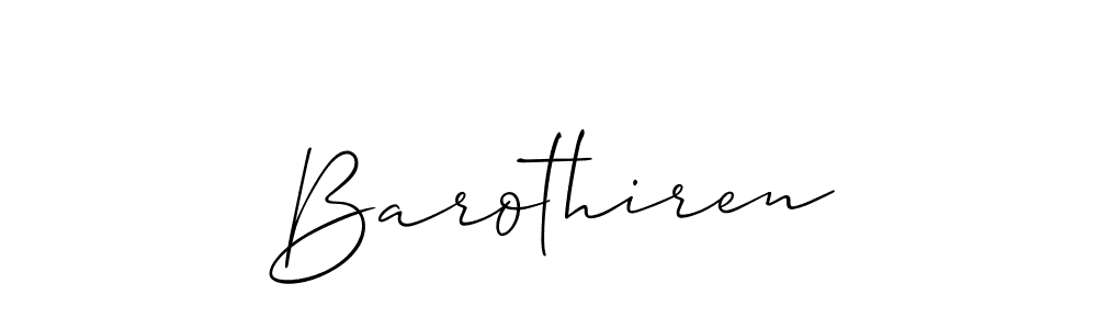 Once you've used our free online signature maker to create your best signature Allison_Script style, it's time to enjoy all of the benefits that Barothiren name signing documents. Barothiren signature style 2 images and pictures png