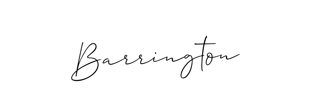 Design your own signature with our free online signature maker. With this signature software, you can create a handwritten (Allison_Script) signature for name Barrington. Barrington signature style 2 images and pictures png