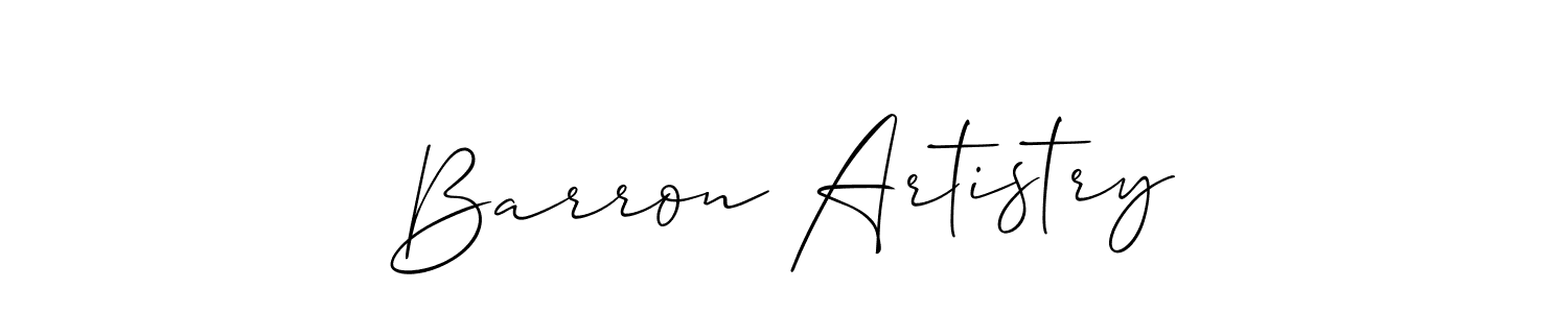 Make a beautiful signature design for name Barron Artistry. Use this online signature maker to create a handwritten signature for free. Barron Artistry signature style 2 images and pictures png