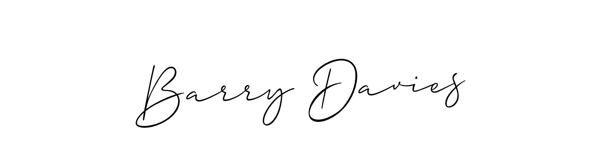 Make a beautiful signature design for name Barry Davies. With this signature (Allison_Script) style, you can create a handwritten signature for free. Barry Davies signature style 2 images and pictures png