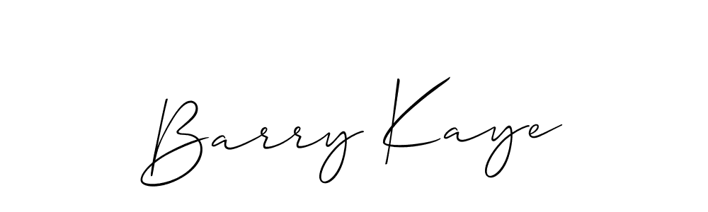 Design your own signature with our free online signature maker. With this signature software, you can create a handwritten (Allison_Script) signature for name Barry Kaye. Barry Kaye signature style 2 images and pictures png