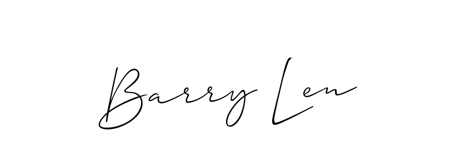 Check out images of Autograph of Barry Len name. Actor Barry Len Signature Style. Allison_Script is a professional sign style online. Barry Len signature style 2 images and pictures png
