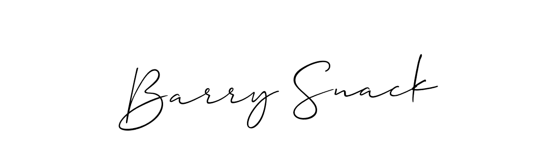 How to make Barry Snack name signature. Use Allison_Script style for creating short signs online. This is the latest handwritten sign. Barry Snack signature style 2 images and pictures png