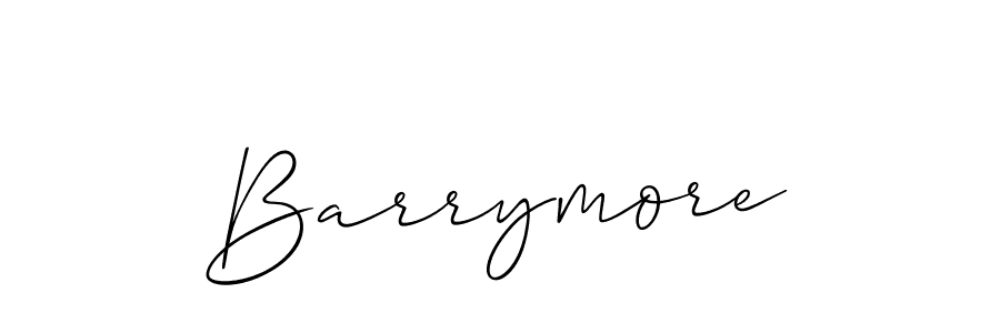 The best way (Allison_Script) to make a short signature is to pick only two or three words in your name. The name Barrymore include a total of six letters. For converting this name. Barrymore signature style 2 images and pictures png