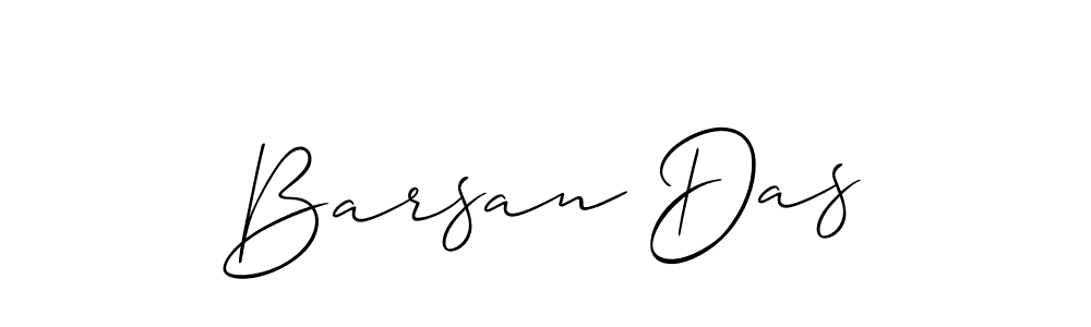 Create a beautiful signature design for name Barsan Das. With this signature (Allison_Script) fonts, you can make a handwritten signature for free. Barsan Das signature style 2 images and pictures png