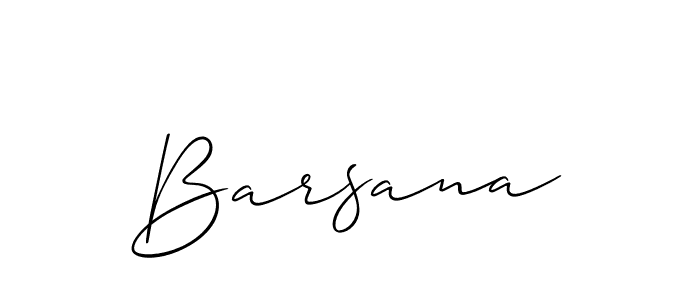 You should practise on your own different ways (Allison_Script) to write your name (Barsana) in signature. don't let someone else do it for you. Barsana signature style 2 images and pictures png