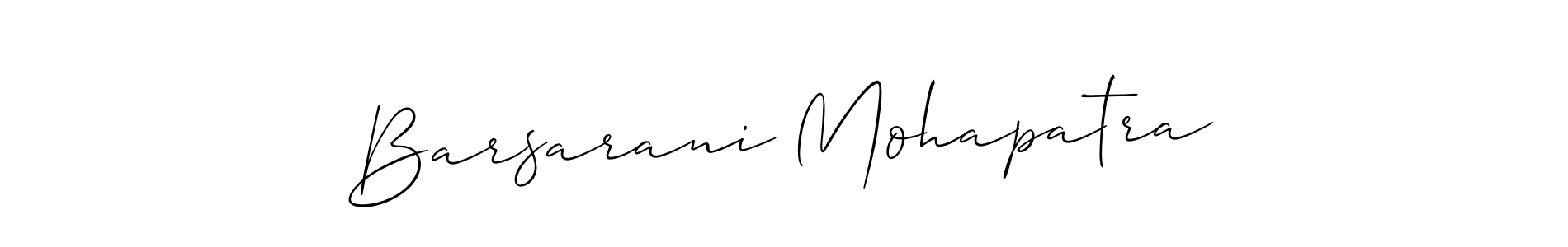 How to Draw Barsarani Mohapatra signature style? Allison_Script is a latest design signature styles for name Barsarani Mohapatra. Barsarani Mohapatra signature style 2 images and pictures png