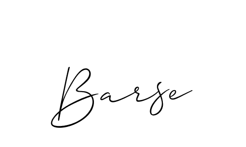 Design your own signature with our free online signature maker. With this signature software, you can create a handwritten (Allison_Script) signature for name Barse. Barse signature style 2 images and pictures png