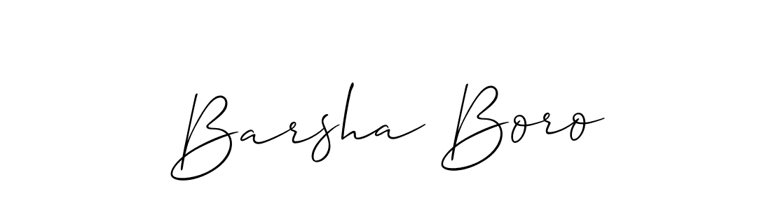 Barsha Boro stylish signature style. Best Handwritten Sign (Allison_Script) for my name. Handwritten Signature Collection Ideas for my name Barsha Boro. Barsha Boro signature style 2 images and pictures png