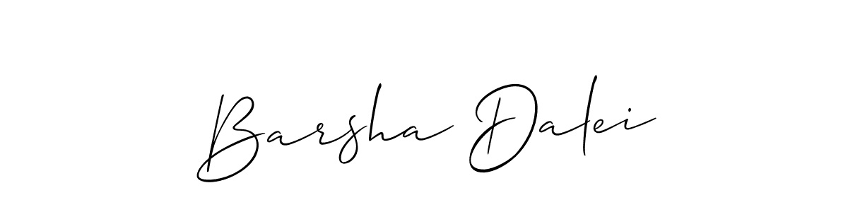 How to Draw Barsha Dalei signature style? Allison_Script is a latest design signature styles for name Barsha Dalei. Barsha Dalei signature style 2 images and pictures png