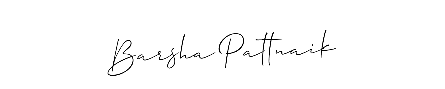 It looks lik you need a new signature style for name Barsha Pattnaik. Design unique handwritten (Allison_Script) signature with our free signature maker in just a few clicks. Barsha Pattnaik signature style 2 images and pictures png