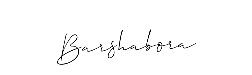 Barshabora stylish signature style. Best Handwritten Sign (Allison_Script) for my name. Handwritten Signature Collection Ideas for my name Barshabora. Barshabora signature style 2 images and pictures png
