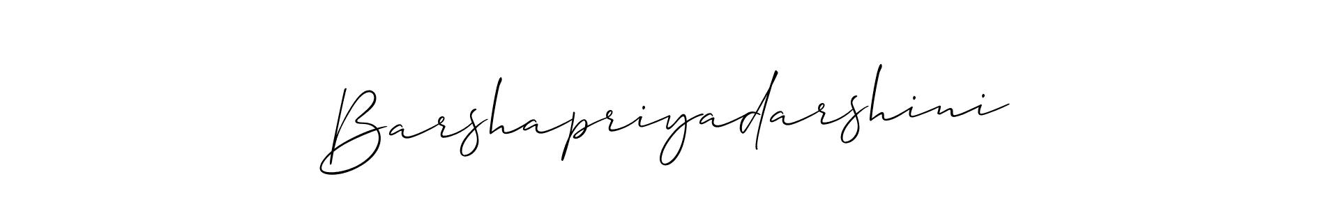 Design your own signature with our free online signature maker. With this signature software, you can create a handwritten (Allison_Script) signature for name Barshapriyadarshini. Barshapriyadarshini signature style 2 images and pictures png