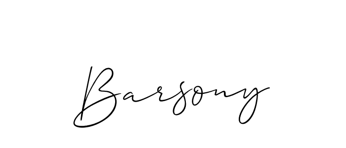 You can use this online signature creator to create a handwritten signature for the name Barsony. This is the best online autograph maker. Barsony signature style 2 images and pictures png