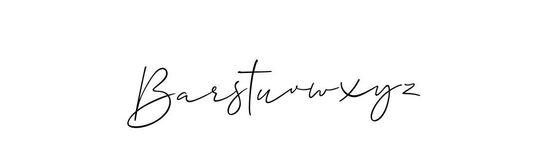 Also You can easily find your signature by using the search form. We will create Barstuvwxyz name handwritten signature images for you free of cost using Allison_Script sign style. Barstuvwxyz signature style 2 images and pictures png