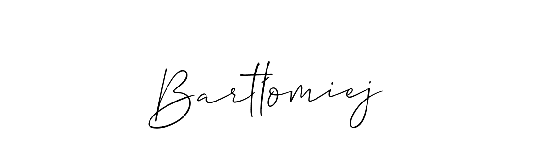 Make a short Bartłomiej signature style. Manage your documents anywhere anytime using Allison_Script. Create and add eSignatures, submit forms, share and send files easily. Bartłomiej signature style 2 images and pictures png