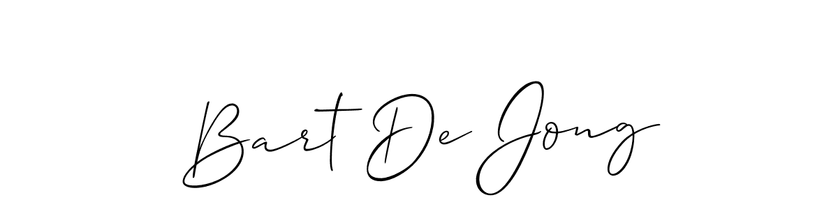 Also we have Bart De Jong name is the best signature style. Create professional handwritten signature collection using Allison_Script autograph style. Bart De Jong signature style 2 images and pictures png