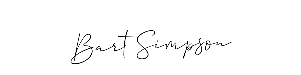 Bart Simpson stylish signature style. Best Handwritten Sign (Allison_Script) for my name. Handwritten Signature Collection Ideas for my name Bart Simpson. Bart Simpson signature style 2 images and pictures png