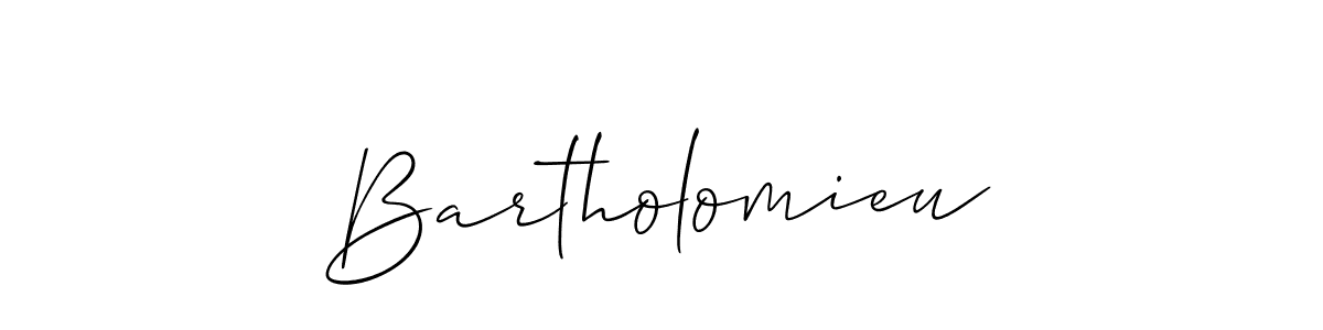 Also we have Bartholomieu name is the best signature style. Create professional handwritten signature collection using Allison_Script autograph style. Bartholomieu signature style 2 images and pictures png