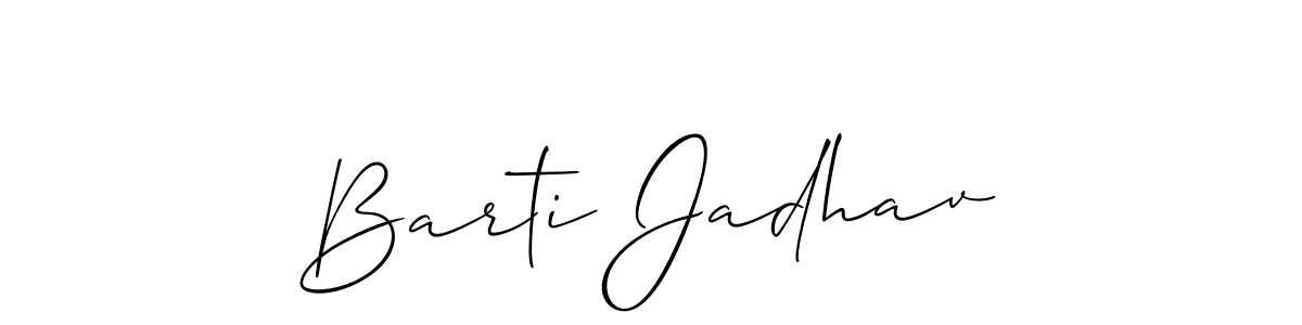 Best and Professional Signature Style for Barti Jadhav. Allison_Script Best Signature Style Collection. Barti Jadhav signature style 2 images and pictures png