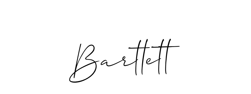 The best way (Allison_Script) to make a short signature is to pick only two or three words in your name. The name Bartlett include a total of six letters. For converting this name. Bartlett signature style 2 images and pictures png