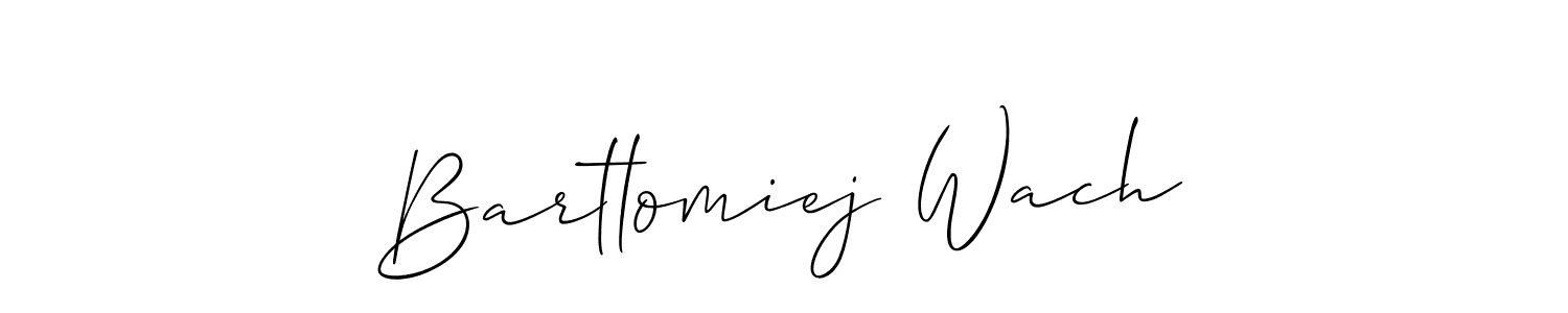 This is the best signature style for the Bartlomiej Wach name. Also you like these signature font (Allison_Script). Mix name signature. Bartlomiej Wach signature style 2 images and pictures png