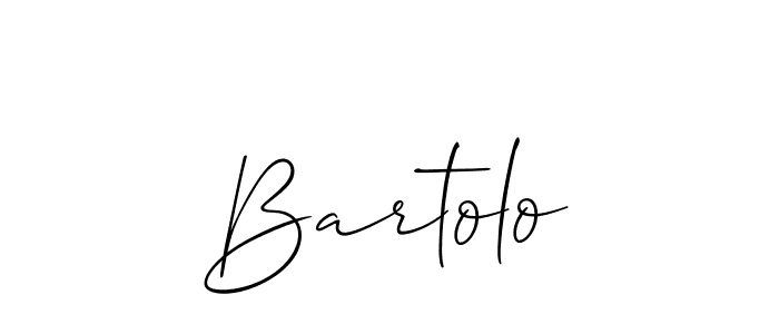 Also we have Bartolo name is the best signature style. Create professional handwritten signature collection using Allison_Script autograph style. Bartolo signature style 2 images and pictures png