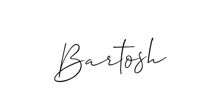 Also You can easily find your signature by using the search form. We will create Bartosh name handwritten signature images for you free of cost using Allison_Script sign style. Bartosh signature style 2 images and pictures png