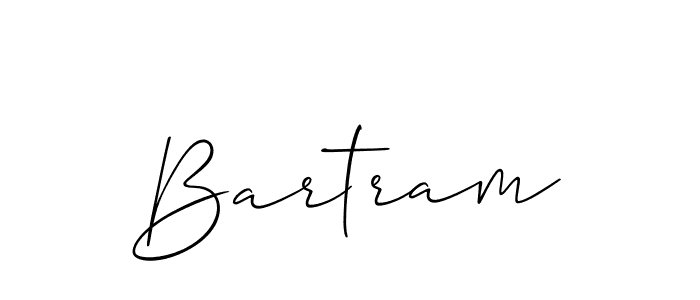 Design your own signature with our free online signature maker. With this signature software, you can create a handwritten (Allison_Script) signature for name Bartram. Bartram signature style 2 images and pictures png