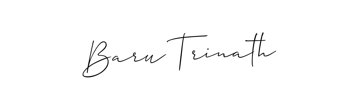 Make a beautiful signature design for name Baru Trinath. Use this online signature maker to create a handwritten signature for free. Baru Trinath signature style 2 images and pictures png