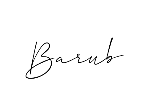 Make a beautiful signature design for name Barub. With this signature (Allison_Script) style, you can create a handwritten signature for free. Barub signature style 2 images and pictures png