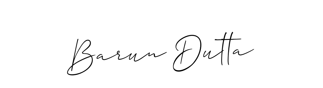 How to make Barun Dutta signature? Allison_Script is a professional autograph style. Create handwritten signature for Barun Dutta name. Barun Dutta signature style 2 images and pictures png