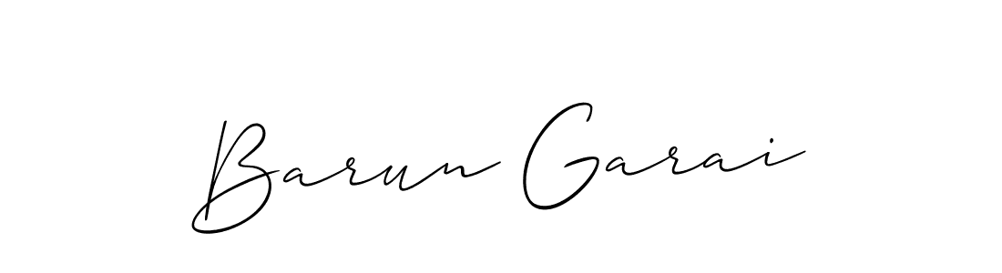 Create a beautiful signature design for name Barun Garai. With this signature (Allison_Script) fonts, you can make a handwritten signature for free. Barun Garai signature style 2 images and pictures png