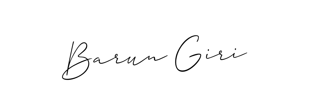 Also we have Barun Giri name is the best signature style. Create professional handwritten signature collection using Allison_Script autograph style. Barun Giri signature style 2 images and pictures png