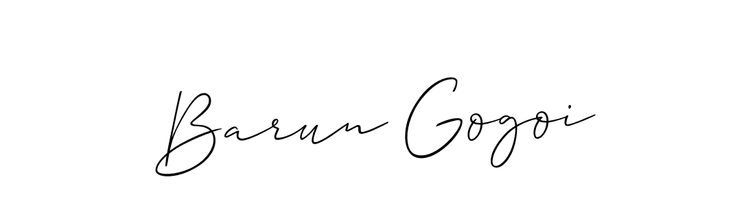 The best way (Allison_Script) to make a short signature is to pick only two or three words in your name. The name Barun Gogoi include a total of six letters. For converting this name. Barun Gogoi signature style 2 images and pictures png