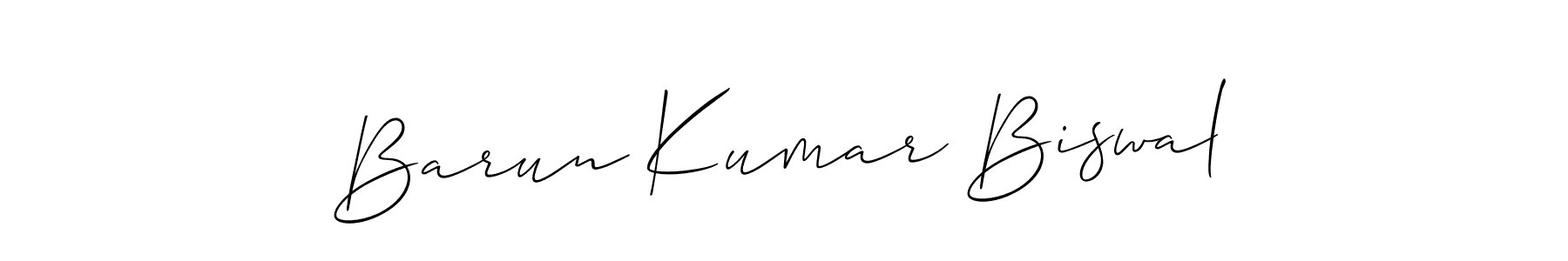 Make a beautiful signature design for name Barun Kumar Biswal. With this signature (Allison_Script) style, you can create a handwritten signature for free. Barun Kumar Biswal signature style 2 images and pictures png