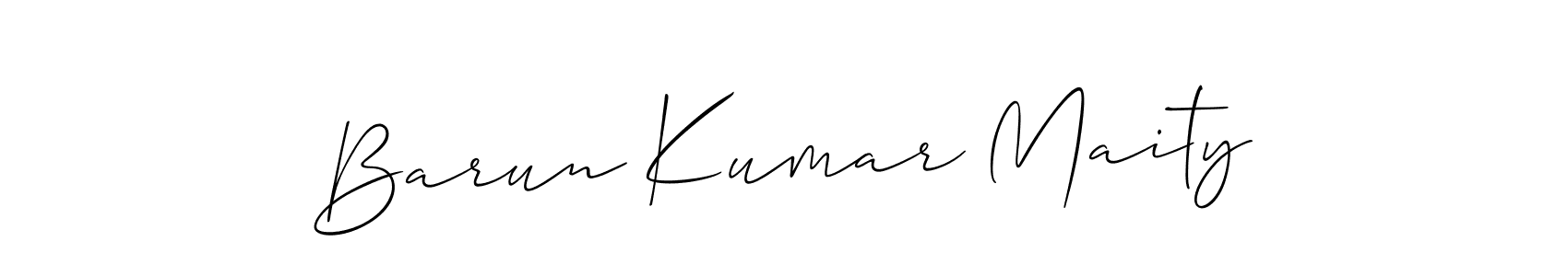 Similarly Allison_Script is the best handwritten signature design. Signature creator online .You can use it as an online autograph creator for name Barun Kumar Maity. Barun Kumar Maity signature style 2 images and pictures png